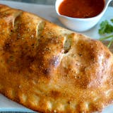 #5 One Topping Calzone & Fountain Drink Lunch Special